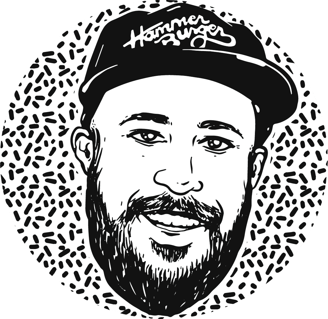 Illustration of Kevin Hammons